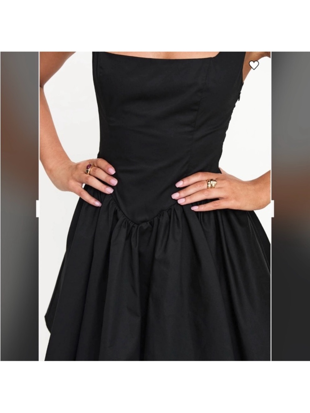 🆕- Princess Polly-STRAPLIE MINI DRESS BLACK. Size: 8 - Picture 4 of 12